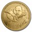 2024 Niue 1 oz Gold Icons of Inspiration: Shakespeare BU