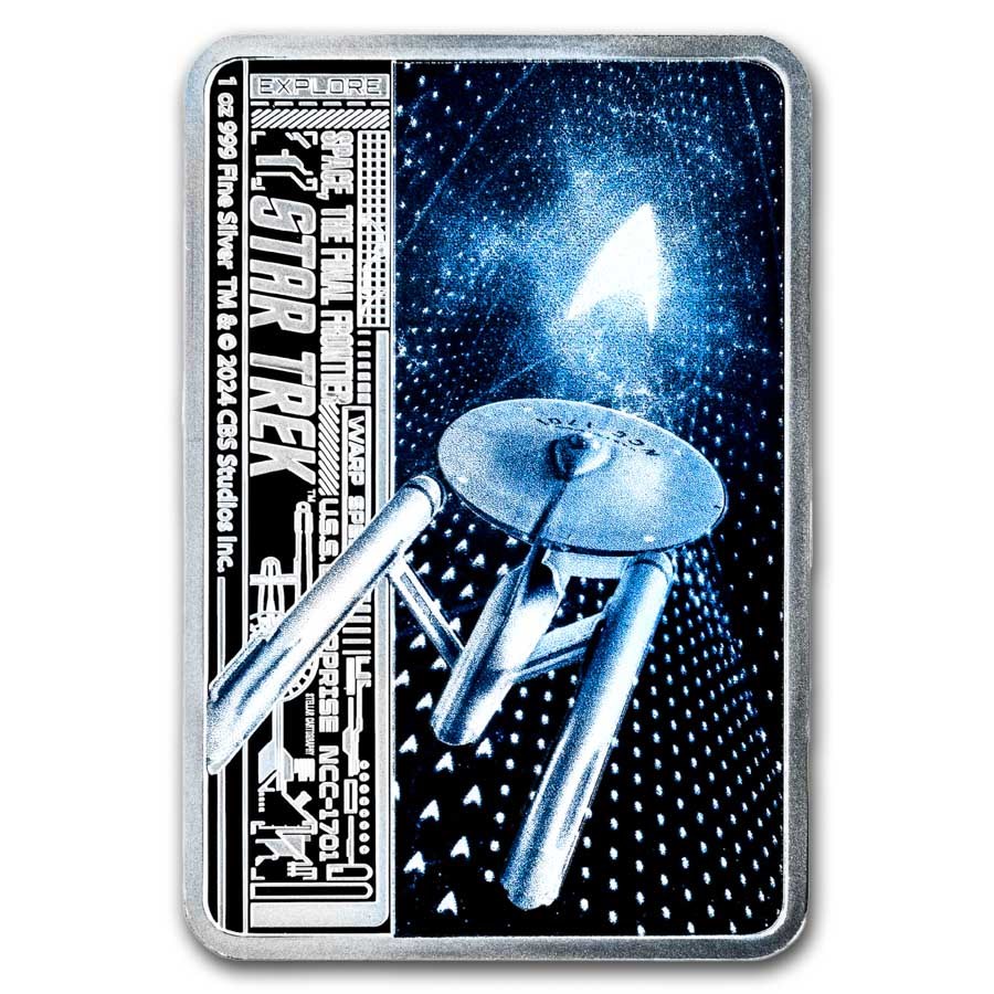 2024 Niue 1 oz Silver $2 Star Trek: Space, The Final Frontier