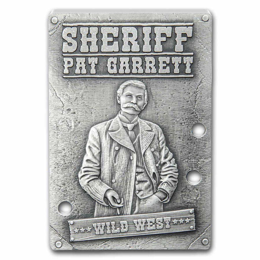 2024 Niue 1 oz Silver $2 Wild West Series: Sheriff Pat Garrett