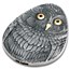 2024 Niue 1 oz Silver Antique Marvelous Owls: Short-Eared Owl