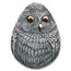 2024 Niue 1 oz Silver Antique Marvelous Owls: Short-Eared Owl