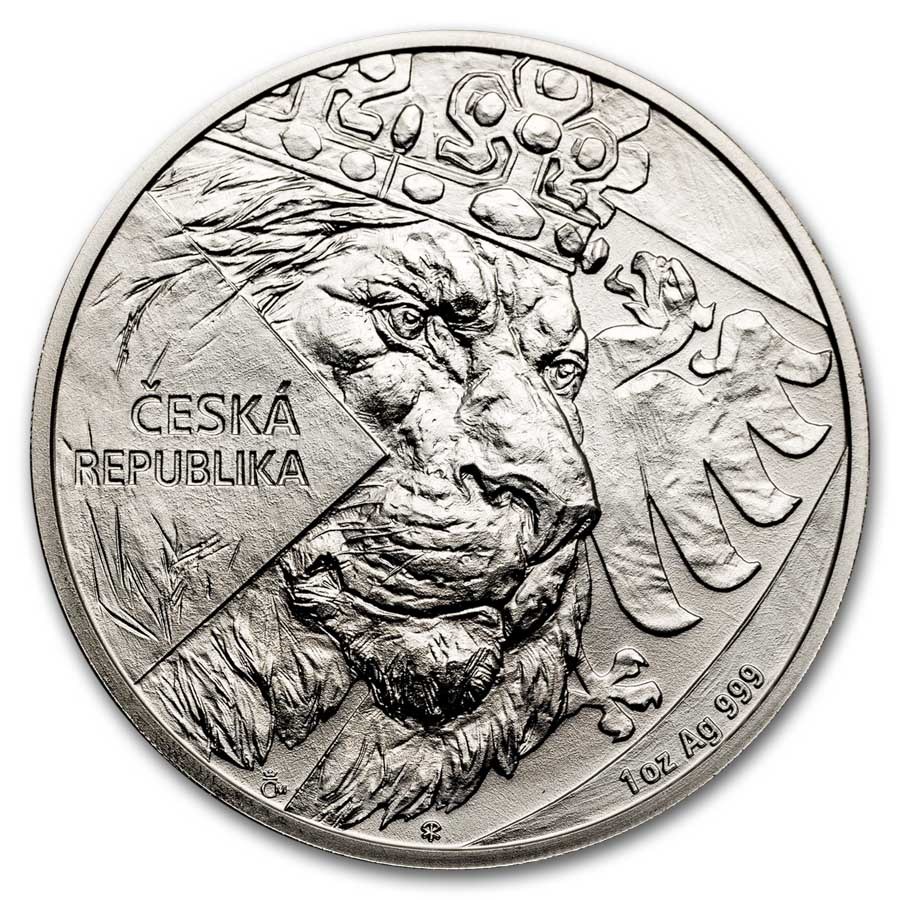 2024 Niue 1 oz Silver Czech Lion BU