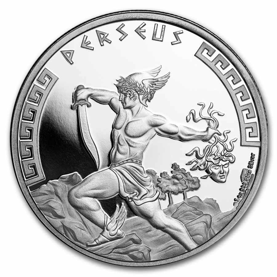 2024 Niue 1 Oz Silver Heroes Of Greek Mythology Perseus BU   2024 Niue 1 Oz Silver Heroes Of Greek Mythology Perseus Bu 287996 Slab 