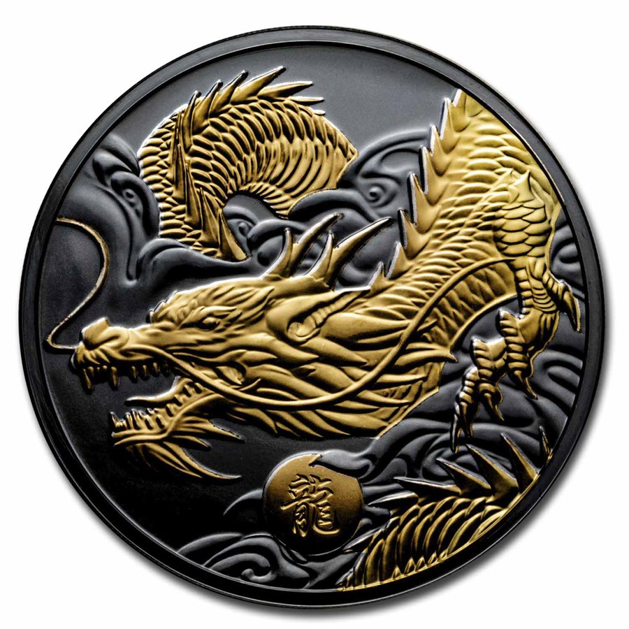 Buy 2024 Niue 1 oz Silver Lunar Dragon Black Proof | APMEX