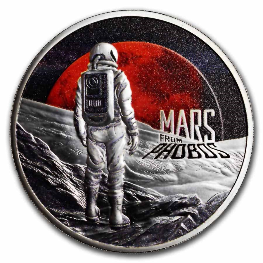 2024 Niue 1 oz Silver Proof Mars From Phobos