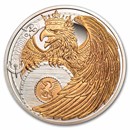 2024 Niue 1 oz Silver Rose Gold Plated Gryphon (w/ Box & COA)