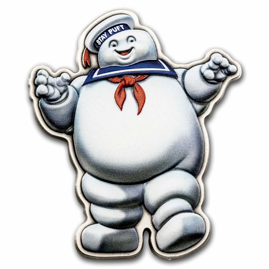 2024 Niue 2 oz Silver $5 Ghostbusters Stay Puft Marshmallow Man