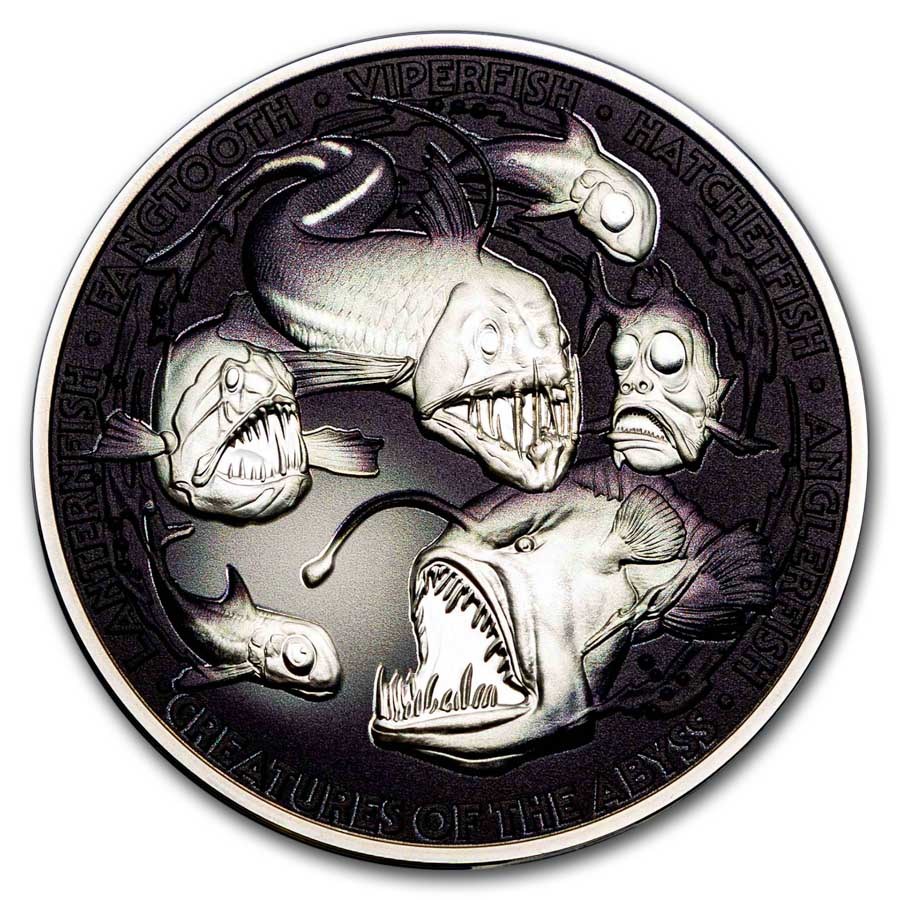 2024 Niue 5 oz Silver Proof Creatures of the Abyss