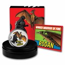 2024 Niue Colorized 2 oz Silver Godzilla vs Rodan Coin