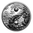 2024 Palau 1 oz Silver Yin and Yang Black Proof (w/ Box & COA)