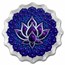 2024 PAMP 2 oz Silver $5 Lotus of the 7th Chakra Proof