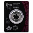 2024 RCM $5 1 oz Ag Treasured Silver Maple Leaf Congratulations