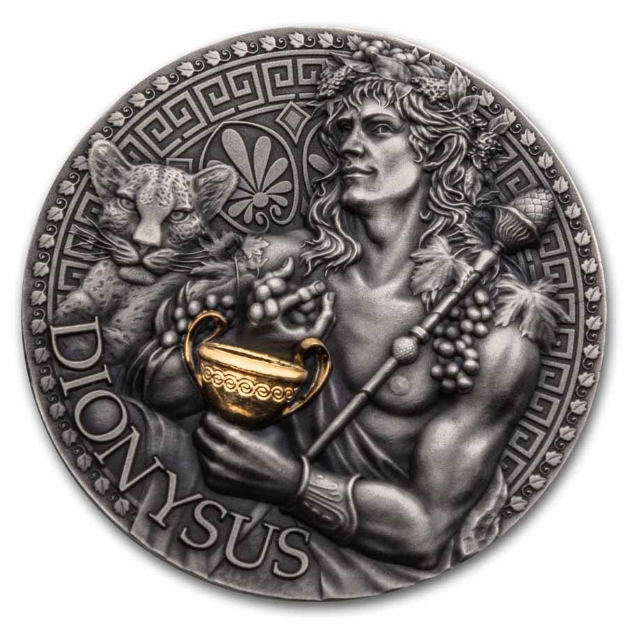 2024 Republic of Cameroon 1 oz Silver Greek Mythology; Dionysus