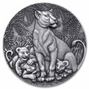 2024 Republic of Cameroon 2 oz Silver The Grace of Lioness