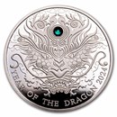 2024 Republic of Ghana 1/2 oz Silver Year of the Dragon Proof