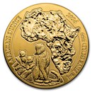 2024 Rwanda 1 oz Gold African Ounce Leopard BU