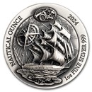 2024 Rwanda 1 oz Silver Nautical Ounce Cutty Sark Antiqued