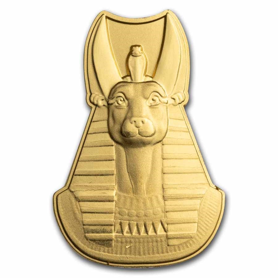 2024 Samoa 1 gram Gold Anubis Shaped Coin