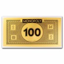 2024 Samoa 1 gram Monopoly Foil Gold Note