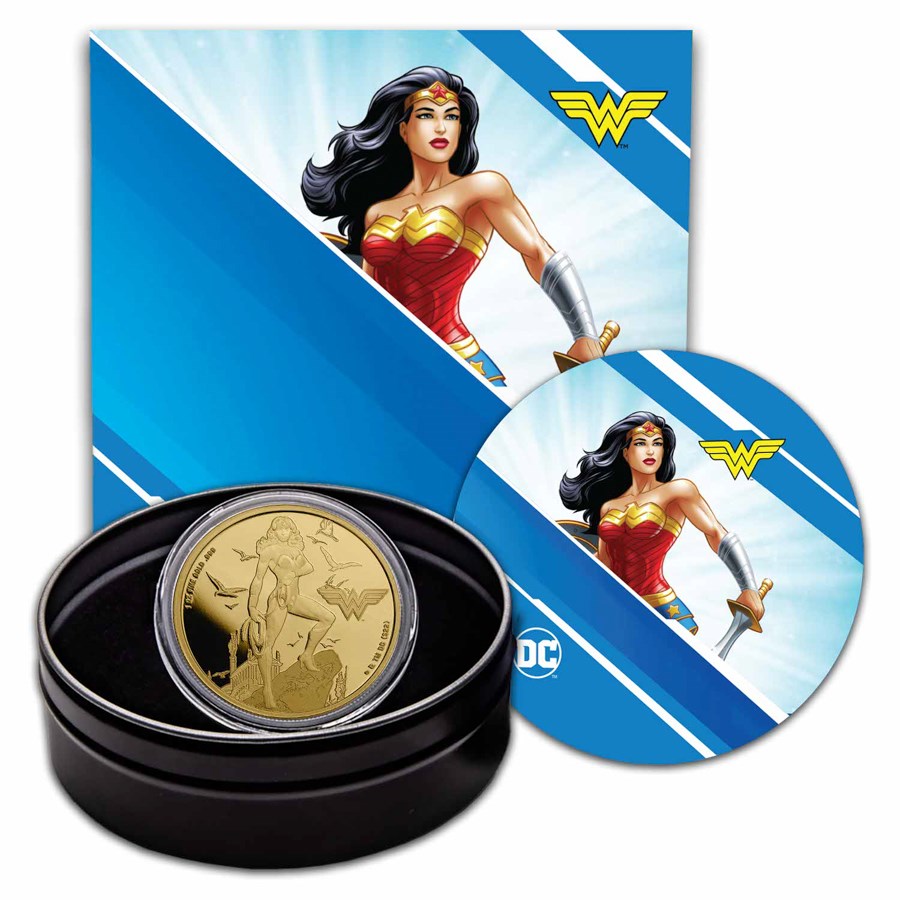 2024 Samoa 1 oz Gold DC Comics Wonder Woman BU