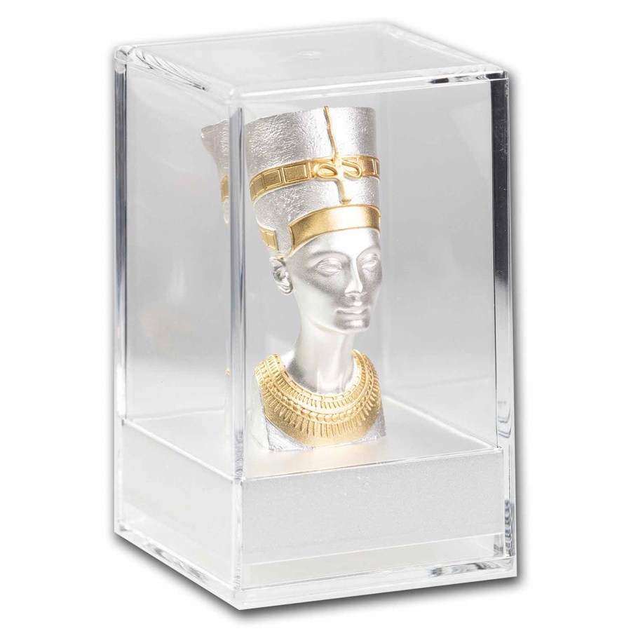 2024 Samoa 5 oz Silver Nefertiti Bust 3D Coin (with Box & COA)