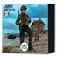 2024 Silver €10 80th Anniversary of D-Day Proof: Juno Beach