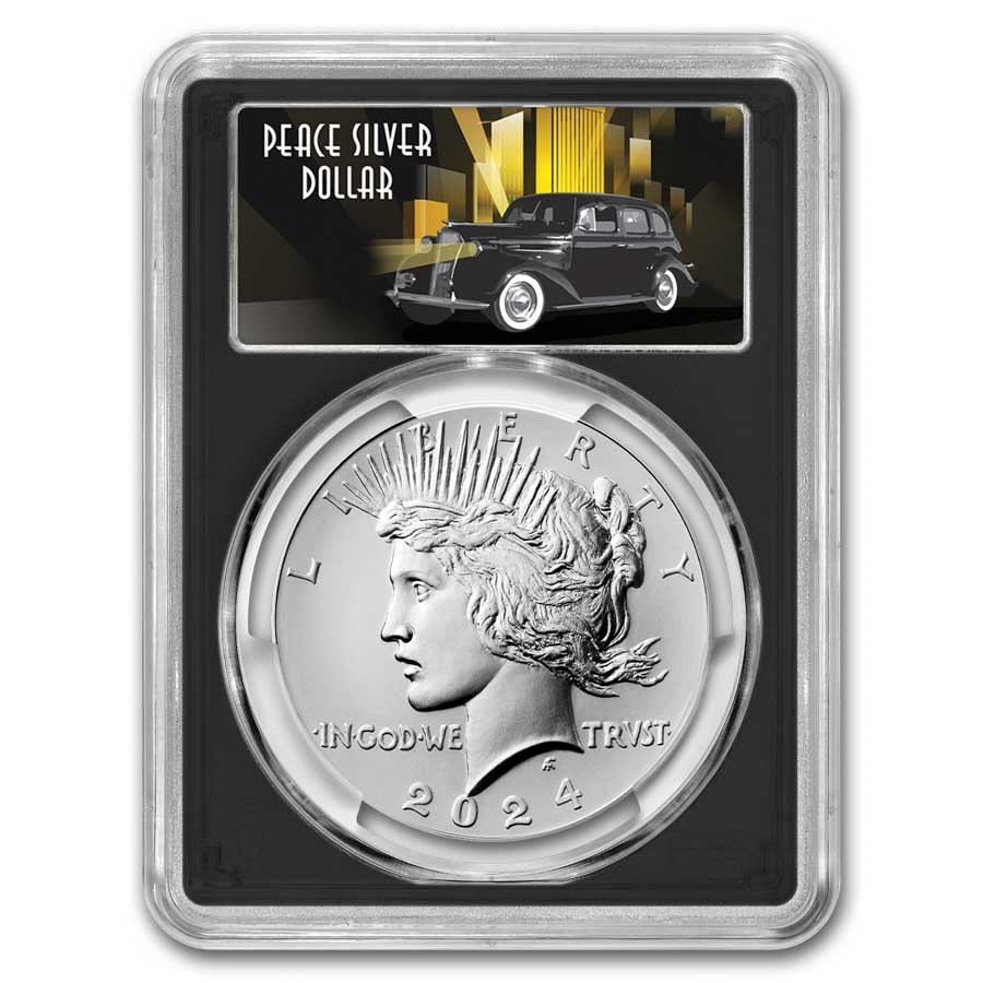 2024 Silver Peace Dollar MS-70 PCGS (AR, Black Label)