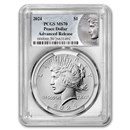 2024 Silver Peace Dollar MS-70 PCGS (AR, Peace Label)