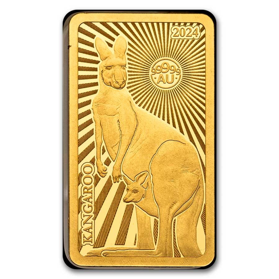 2024 Solomon Islands 1/100 oz Gold Kangaroo