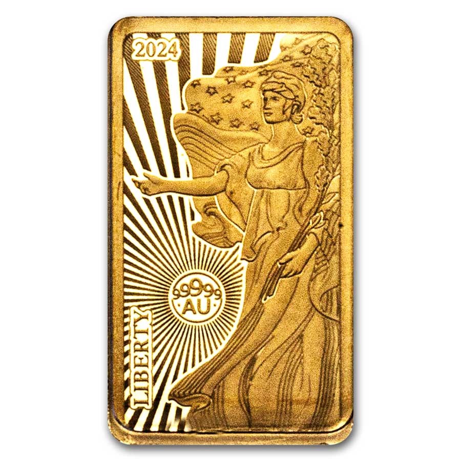 2024 Solomon Islands 1/100 oz Gold Liberty