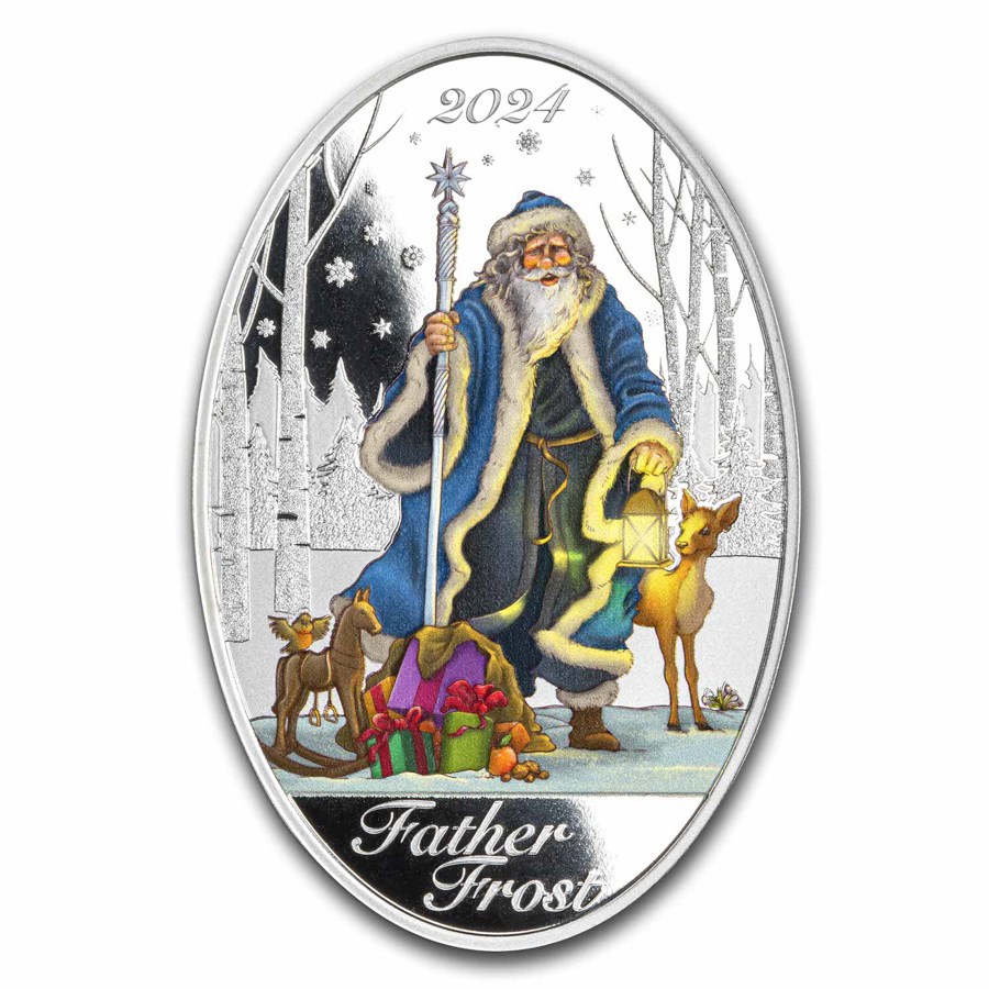 2024 Solomon Islands 1 oz Silver Father Frost