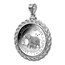 2024 Somalia 1 oz Silver Elephant Pendant (Rope Screw-Top)