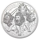 2024 St. Helena 1 oz Silver Goddesses: Cybele and the Lions BU