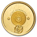 2024 Tokelau 1/10 oz Gold $10 Vivat Humanitas Prooflike