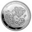 2024 Tokelau 1 oz Silver $5 Zodiac Series: Aquarius BU (TEP)