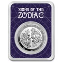 2024 Tokelau 1 oz Silver $5 Zodiac Series: Gemini BU (TEP)