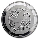 2024 Tokelau 1 oz Silver $5 Zodiac Series: Pisces BU