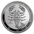 2024 Tokelau 1 oz Silver $5 Zodiac Series: Scorpio BU