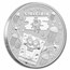 2024 TUV 1 oz Silver SpongeBob SquarePants 25th Anniversary $1 BU