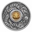 2024 Tuvalu 1 oz Ag Year of the Dragon Rotating Charm Antiqued