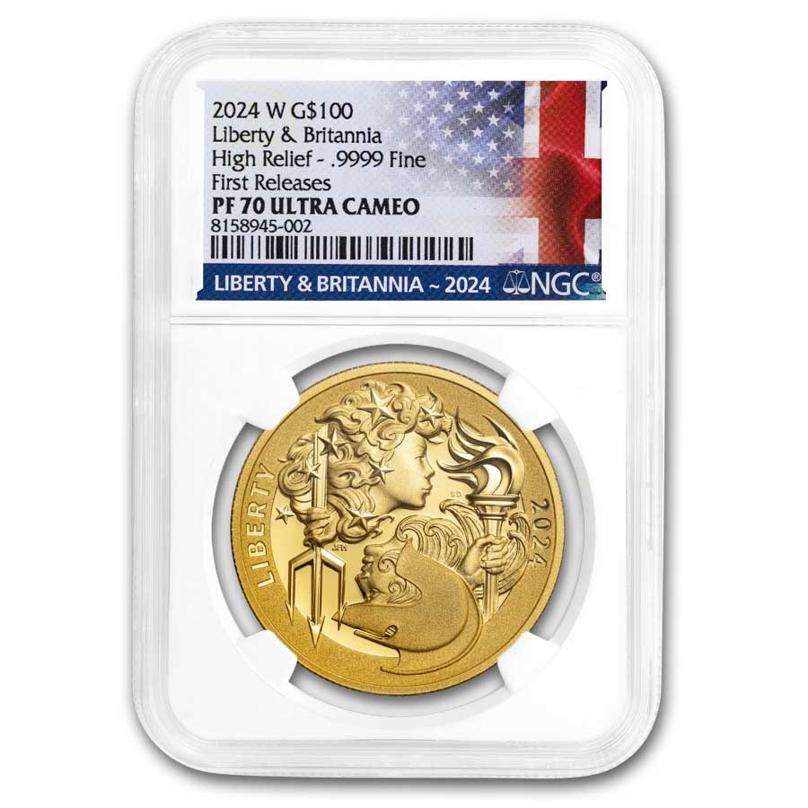 2024 US Mint 1 oz Gold Liberty & Britannia PF-70 NGC (ER)