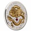 2024 Vanuatu 1 oz Silver Year of the Dragon Gold Gilded w/ Pearl