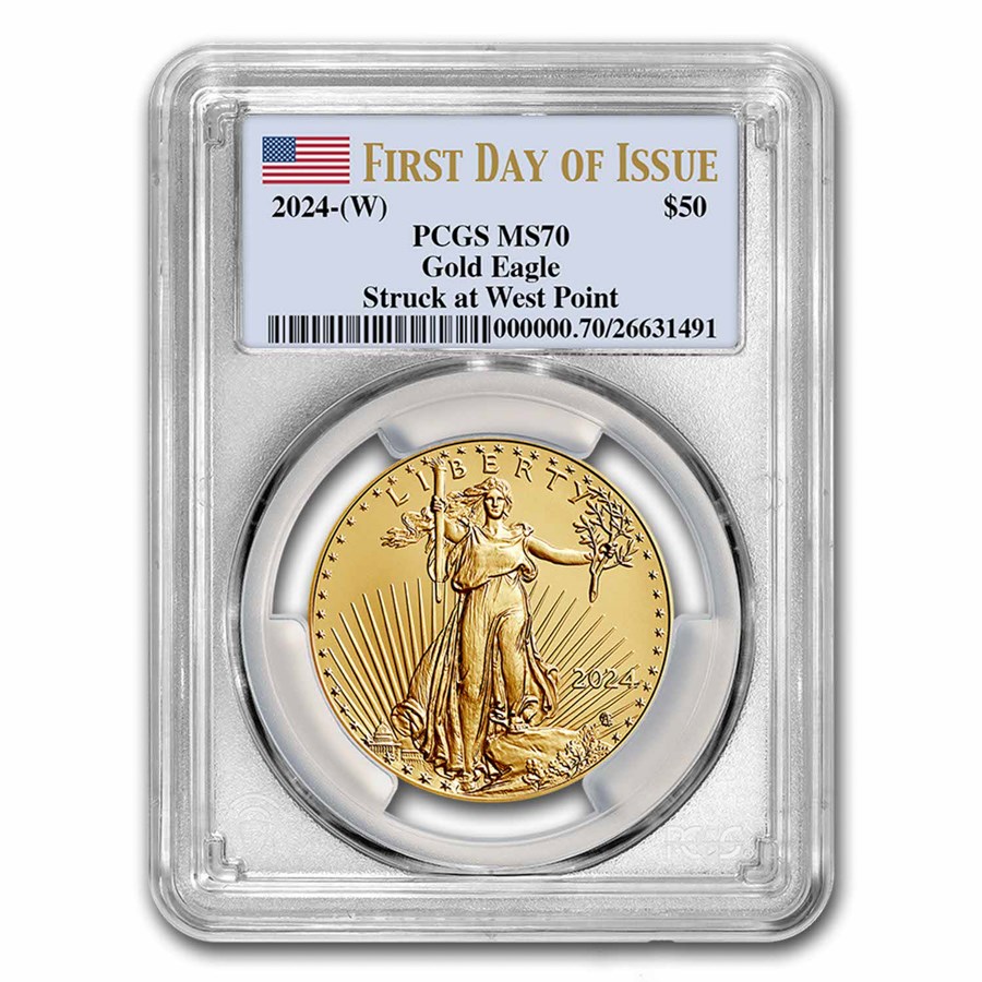 2024-(W) 1 oz American Gold Eagle MS-70 PCGS (First Day of Issue)