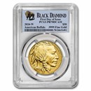 2024-W 1 oz Proof Gold Buffalo PR-70 PCGS (FDI, Black Diamond)