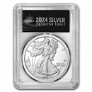 2024-W 1 oz Proof Silver American Eagle PR-70 PCGS (FDI, Black)