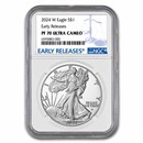 2024-W 1 oz Proof Silver Eagle PF-70 NGC (Early Releases)