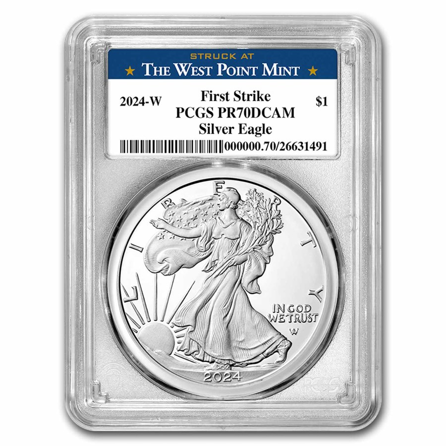 2024-W 1 oz Proof Silver Eagle PR-70 PCGS (FS, West Point)