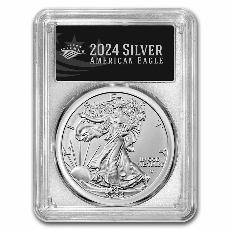 2024-(W) American Silver Eagle MS-70 PCGS (FDI, Black Label)