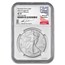 2024-W Burnished Silver Eagle MS-70 NGC (AR, Gaudioso)