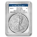 2024-W Burnished Silver Eagle SP-70 PCGS (FS, West Point Label)